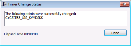 Timer Change Status